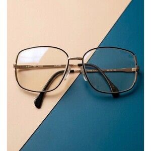 Vintage Silhouette M 6151 Gold Black Metal Frames Austria Full Rim